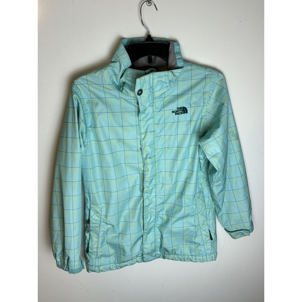 The North Face GIRLS 14-16 Hyvent‎ Ski Jacket AQUA YELLOW NO LINER